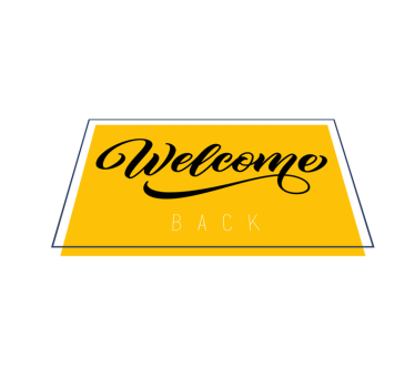 Zerbino pvc bentornato saluto - TenStickers