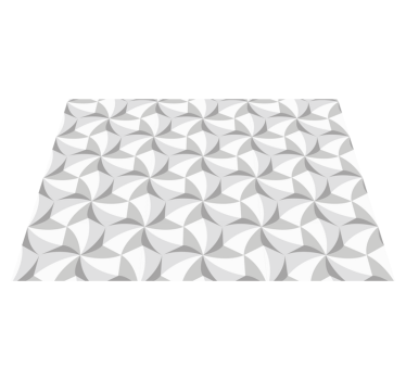 Tappeto vinile geometrico modello astratto di turbinio - TenStickers