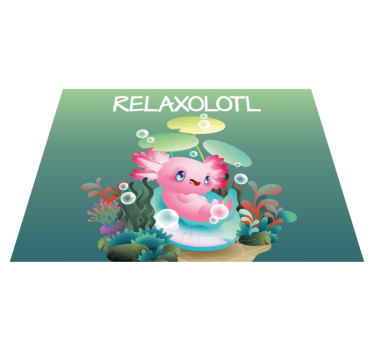 Tappeto vinile per bambini stagno relaxolotl - TenStickers