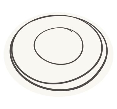 Tappeto vinile minimalista motivo linee cerchi rosa - TenStickers