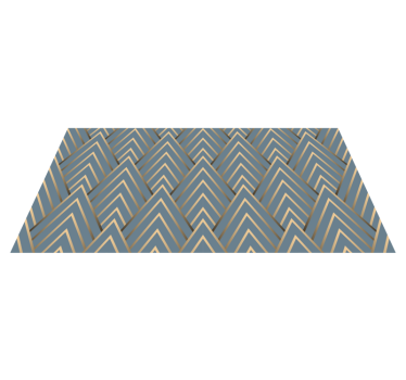 Tappeto vinile geometrico motivo geometrico a chevron - TenStickers