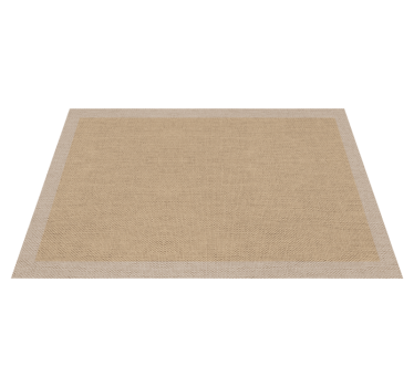 Tappeto in vinile effetto tessuto beige - TenStickers
