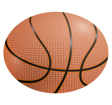 Tappeto in pvc rotondo pallacanestro - TenStickers