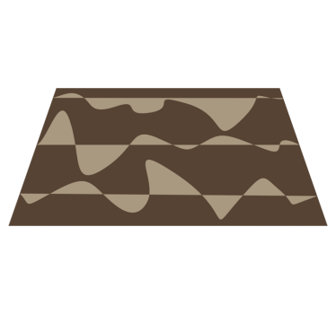 Passatoia in vinile cucina marrone astratto - TenStickers