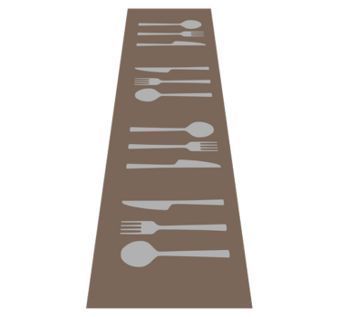 Passatoia in vinile cucina forchetta, coltello e cucchiaio - TenStickers