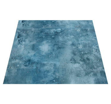 Tappeto vinile blu disegno strutturato - TenStickers