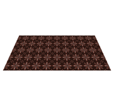 Zerbino pvc simmetria floreale geometrica - TenStickers