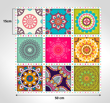 Tappeti in vinile Mandala modello mandala colorato - TenStickers