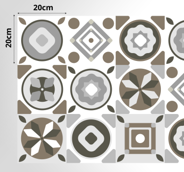Tappeto in vinile per cucina grigio - TenStickers