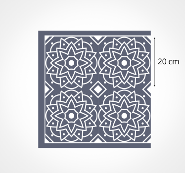 Tappeto pvc cucina intricato motivo a mosaico - TenStickers