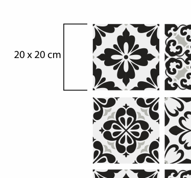 Tappeto pvc cucina elegante monocromia - TenStickers