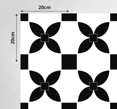 Tappeto pvc cucina piastrellatura monocromatica - TenStickers