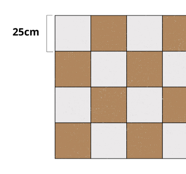 Tappeto in pvc effetto piastrella arredamento a scacchiera - TenStickers