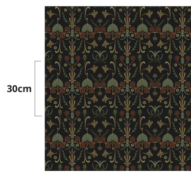 Tappeto in pvc retro/vintage ornate Botanical Patterns - TenStickers