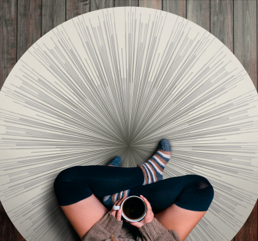Tappeto in pvc minimalista circolare - TenStickers