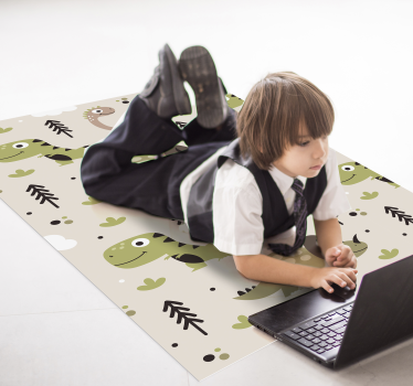 Tappeto in vinile per bambini dinosauro - TenStickers