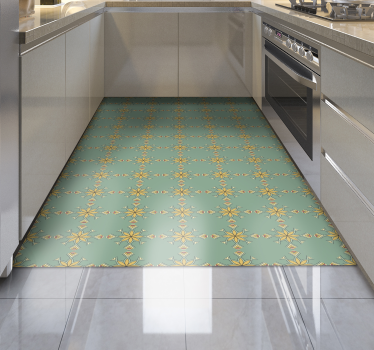 Tappeto pvc cucina arredamento geometrico della cucina - TenStickers