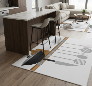 Tappeto pvc cucina asciugatrice piatti e ciotole - TenStickers
