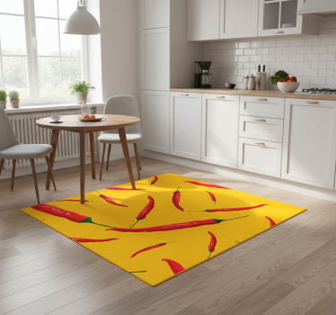 Tappeto pvc cucina peperoni rossi e gialli - TenStickers