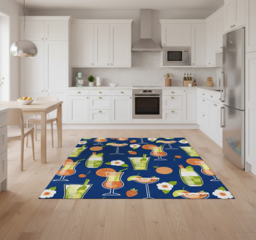 Tappeto pvc cucina cocktail vintage - TenStickers