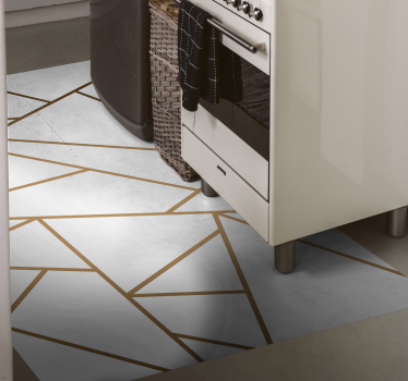 Tappeto pvc cucina disegno geometrico - TenStickers