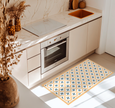 Tappeto pvc cucina giallo idraulico - TenStickers