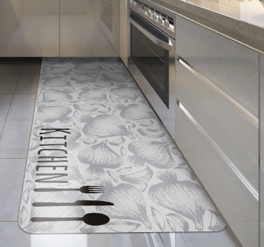 Tappeto pvc cucina illustrazione dell'utensile da cucina - TenStickers
