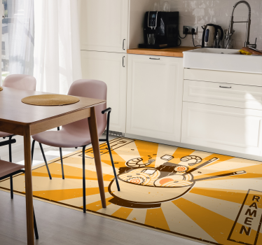 Tappeto pvc cucina illustrazione di ramen - TenStickers