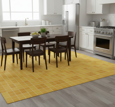 Tappeto pvc cucina mosaico oro giallo dettagliato - TenStickers