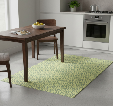 Tappeto pvc cucina motivo anni 70 color limone - TenStickers