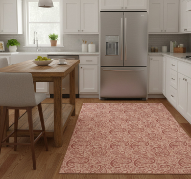 Tappeto pvc cucina motivo paisley frigorifero - TenStickers