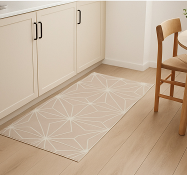Tappeto pvc cucina motivo stelle beige - TenStickers