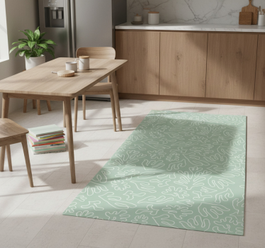 Tappeto pvc cucina pensiero verde alga - TenStickers