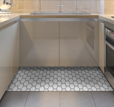 Tappeto pvc cucina piastrellatura esagonale - TenStickers