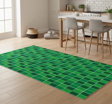 Tappeto pvc cucina piastrelle di mattoni verdi - TenStickers