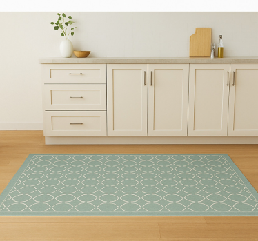 Tappeto pvc cucina rete celadon smorzato - TenStickers