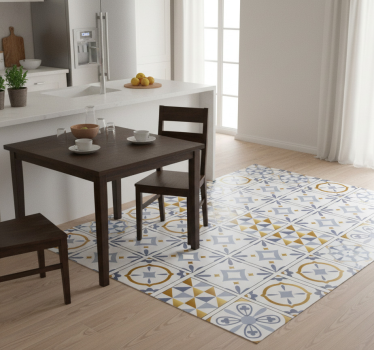 Tappeto pvc cucina rivestimenti effetto oro - TenStickers