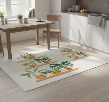 Tappeto pvc cucina set di mensole per piante - TenStickers