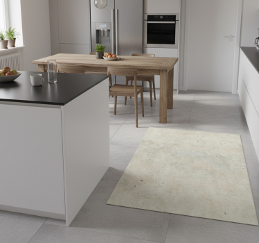 Tappeto pvc cucina tonalità pietra crema - TenStickers