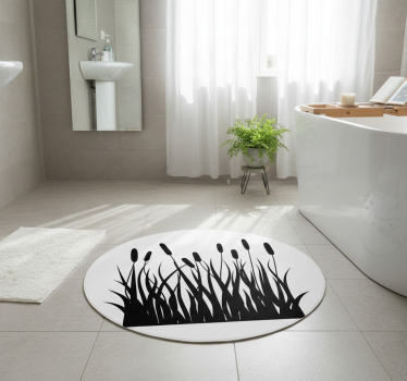 Tappeto vinile bagno canne monocolore - TenStickers