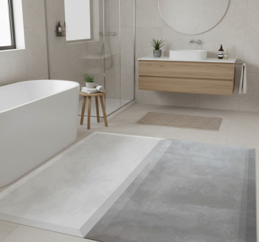 Tappeto vinile bagno effetto cemento - TenStickers
