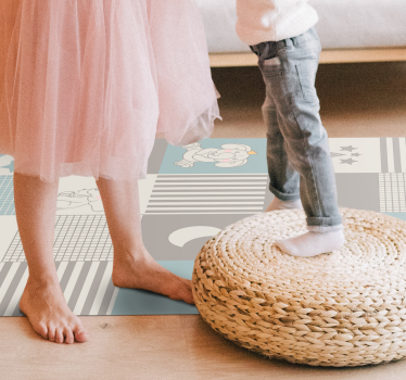Tappeto vinile bebé vivaio patchwork - TenStickers