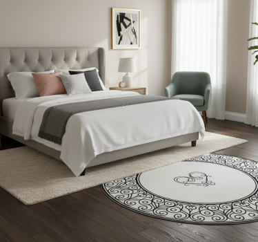 Tappeto vinile camera da letto amore vero - TenStickers