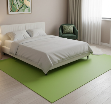 Tappeto vinile camera da letto copertura verde armadio - TenStickers