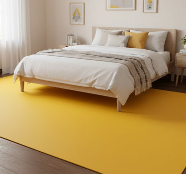 Tappeto vinile camera da letto foglio giallo armadio - TenStickers