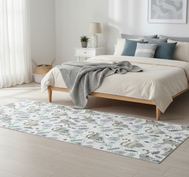 Tappeto vinile camera da letto lemure nordico - TenStickers