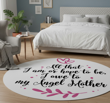 Tappeto vinile camera da letto madre di abraham lincoln - TenStickers