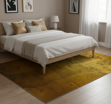 Tappeto vinile camera da letto motivo dorato retrò - TenStickers