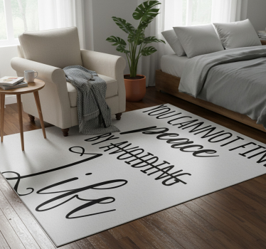 Tappeto vinile camera da letto pace di virginia woolf - TenStickers
