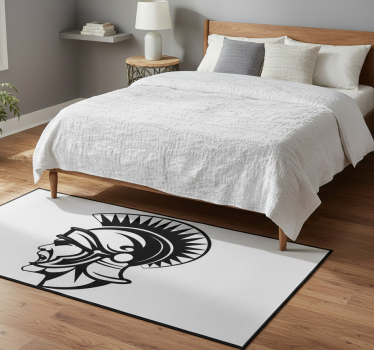Tappeto vinile camera da letto profilo centurione - TenStickers